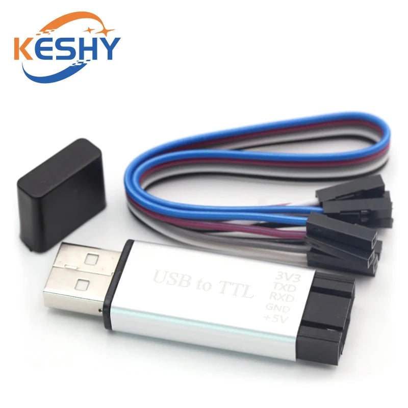 Aluminum shell CP2102 USB 2.0 to TTL UART Module 5Pin Serial Converter STC Replace FT232 Module support 5v/3.3v