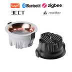 3CCT Tuya Bluetooth/Zigbee Matter Smart Recessed LED Downlight Aluminum Downlight AC5W-20W Spot Light