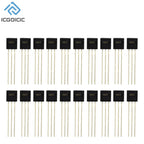 1-100pcs DS18B20 DS18B TO-92 Chip Programmable Digital Thermometer Temperature Sensor Temperature Acquisition TO-92