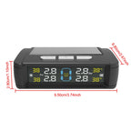 Temperature Warning Fuel Save Tire Pressure Monitoring System Solar TPMS With 4 External Sensors Car Tyre Pressure Monitor