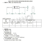 5PCS RX21 10W Wire Wound Resistance 5% 0.05 0.1 0.15 0.2 0.51 0.68 1 2 3 5.1 10 15 20 51 68 82 100 220 510 820 1K ohm Resistor