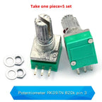 5PCS RK097NS G Single Double Potentiometer B5K/10K/20K/50K/100K Power Discharge Bit Speaker Audio