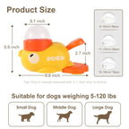 Intelligent Dog Automatic Feeder Cat Dog Puzzle Feeder Interactive Pet Food Treat Dispenser Cartoon Duck Design for Dog Training