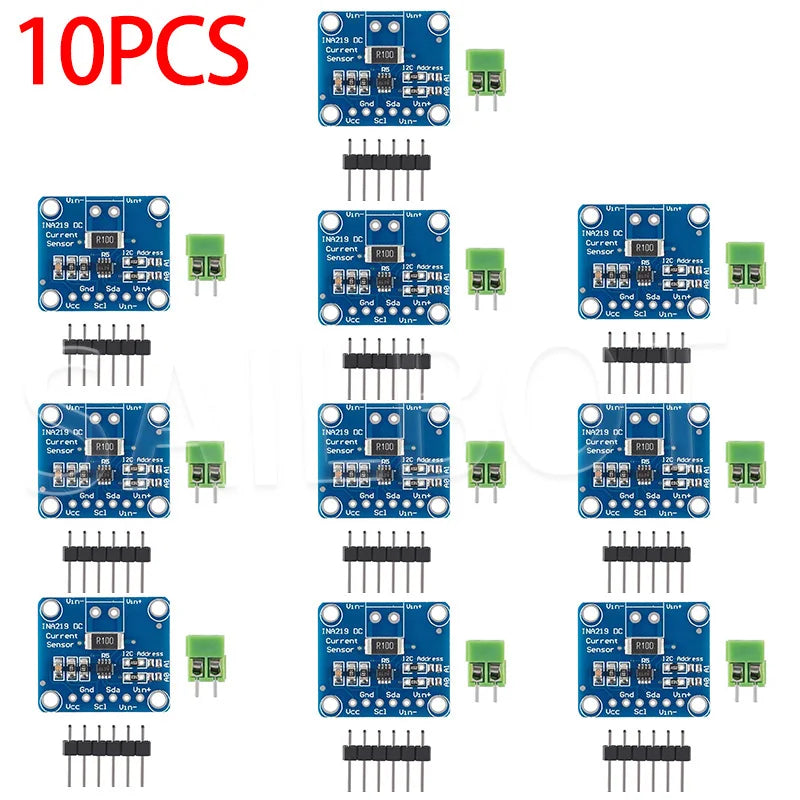 1-10PCS INA219 Module DIY 3V-5V IIC I2C MCU-219 Bidirectional Current Power Supply Monitoring Sensor Module