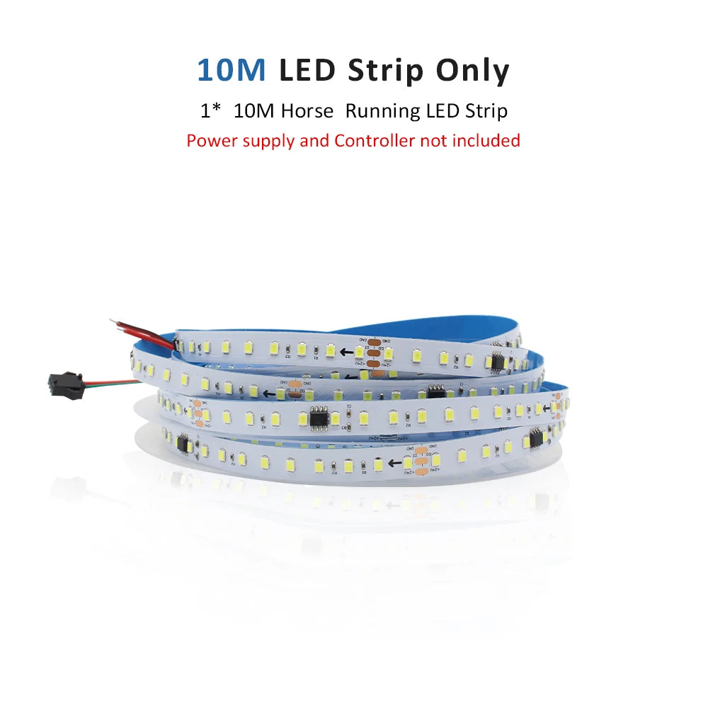 PIR Infrared Motion Sensor LED Strip Light 2835 Bluetooth 10M 15M DC 24V WS2811 Horse Race Running Water Flowing Lamp for Stairs