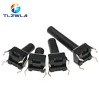 20PCS 6x6 Push Button Switch DIP 6X6X4.3 Light Touch Switch 6*6*4.3/5/6/7/8/9/10/11/12/13MM The Power Switch 4Pins