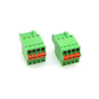 (5 pcs) KF 2EDGKD 2.5mm 2.54mm Spring Press Plug Terminal Block Screwless Plug Small Pitch Socket 2~24P JM 15EDGKD 2.54 / 2.5