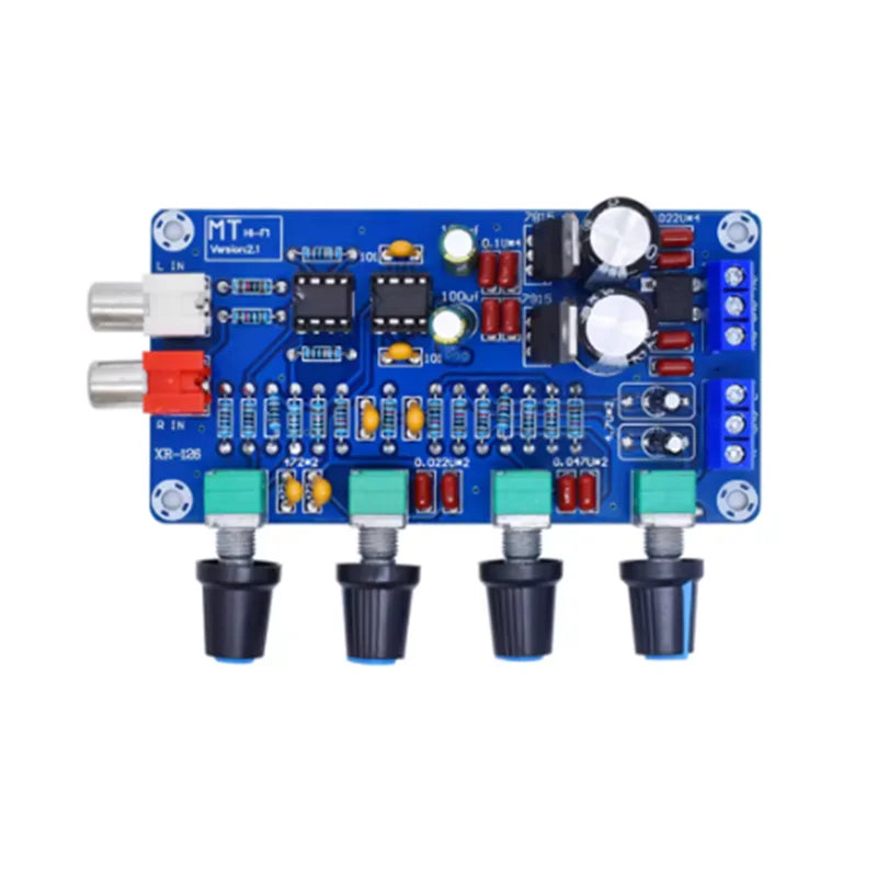 XH-M164 NE5532 Stereo Pre-amp Preamplifier Tone Board Audio 4 Channels Amplifier Module 4CH CH Control Circuit Telephone Preamp