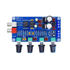 XH-M164 NE5532 Stereo Pre-amp Preamplifier Tone Board Audio 4 Channels Amplifier Module 4CH CH Control Circuit Telephone Preamp