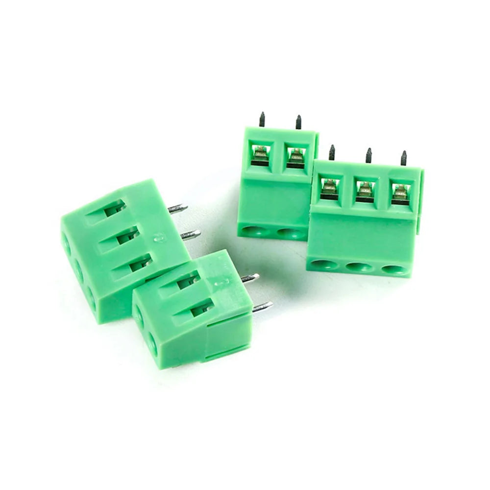 (10 pcs) KF128 5.0mm 5.08mm Straight Plug 300V 10A 5.0 / 5.08 Pitch Screw Type PCB Terminal Block Splicable 2-3Pin JM128
