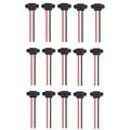 5/10/15PCS Flat Black Type-C Female Chassis 2 Pin Type-C Female Socket Connector Jack Female Charging Port 3A USB-C Charger Plug