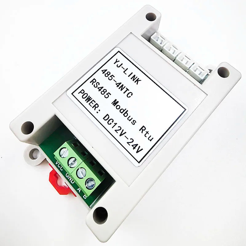 4-Channel NTC Transmitter 10K Thermistor To RS485 Modbus RTU Communication
