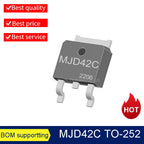 50PCS/Lot  MJD41C  MJD42C MJD122 MJD127 DPAK   SMD TIP41C TIP42C TIP31C TIP32C TO-252 NPN Transistor NEW