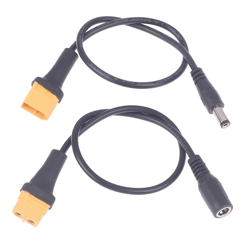 1pc Innovative And Practical XT60 Female Plug To DC 5.5*2.1mm Connector Adapter Cable Silicone Wire For RC Battery Charger