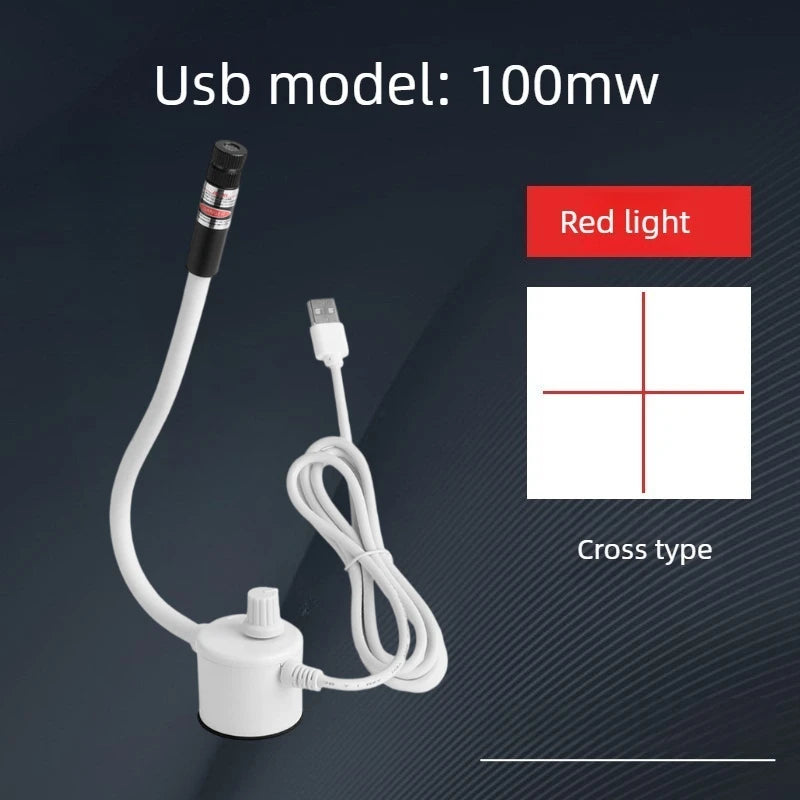 USB Laser Positioning Light Adjustable Red Green with Magnetic Base DC5V Line Cross for Cutting Sewing Machine Accessories