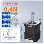 NEMA17 Stepper Motor with Built-in Driver, Integrated Closed-Loop/Open-Loop Control, with Pulse Encoder Serial Port RS232