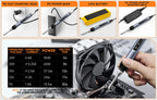 FNIRSI HS-01 Adjustable Temperature Soldering Iron DC 24V 80-420℃ Welding Solder Rework Station PD 65W Portable Repair Tool