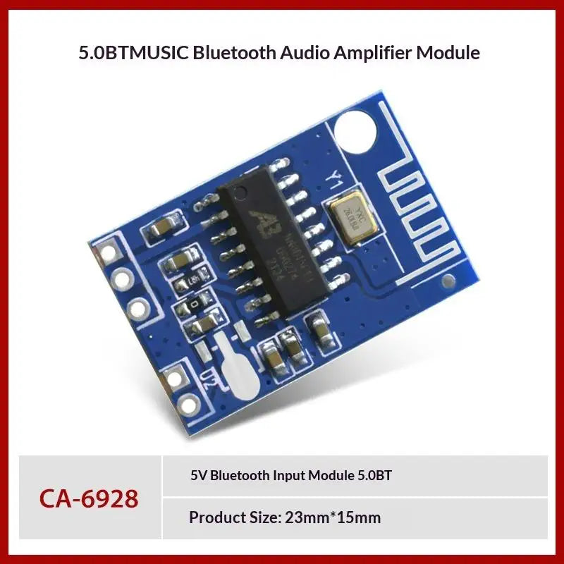 CA6928 Mono Bluetooth 50 Audio Module Amplifier Board 1 5Pcs Quick Connection for Mobile Bluetooth Audio Box