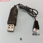 ChengHaoRan 1PC 3.7V/7.4V Lithium Battery Charging Cable With MX2.0 XH2.54 JST 2P 4P Interface For Toy Remote Control Car