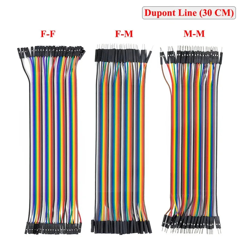 Dupont Line 10CM 20CM 30CM 40Pin Male to Male + Male to Female and Female to Female Jumper Wire Dupont Cable for Arduino DIY KIT