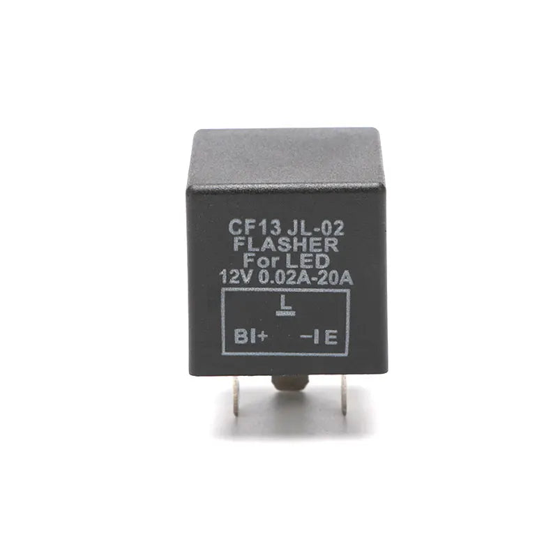 CF13 CF14 JL-02 3-Pin LED Flasher Relay 12V – Turn Signal Hyper Flash Fix for Car & Motorcycle Turn Signal Accessories