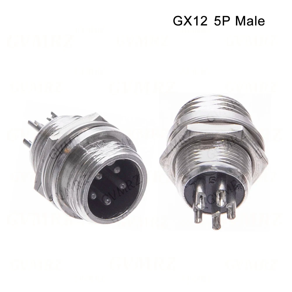 GX12 2 3 4 5 6 Pin Docking Aviation Plug Socket Waterproof Circular Connector 2P-6P
