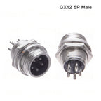 GX12 2 3 4 5 6 Pin Docking Aviation Plug Socket Waterproof Circular Connector 2P-6P