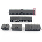 10pcs 2.54mm Pitch Female Header Strip 6/10/14/16/20/26/34/40/50 Pin Dual Straight DIP Polarizing Key Connector 6P 10P 40P 50P