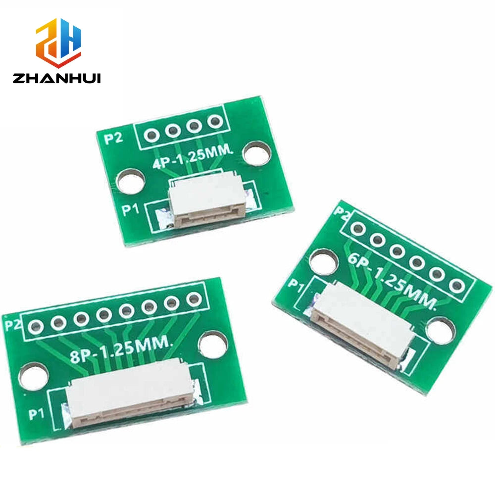 5/2/1PCS GH 1.25mm SMD to DIP2.54 Adapter Board 4P 6P 8P 10P 12P Test Conversion Board
