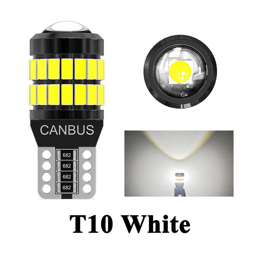 Upgraded 2/10x T10 W5W LED Canbus No Error 168 194 Bulb 3030 smd Car Interior License Plate Reading Door Lamp 12V 6000K White