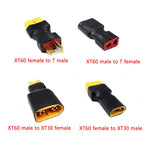 XT60 XT90 Plug Male / Female To T Plug Female / Male Connector Conversion Adapter No Wire for RC Airplane Quadcopter Parts