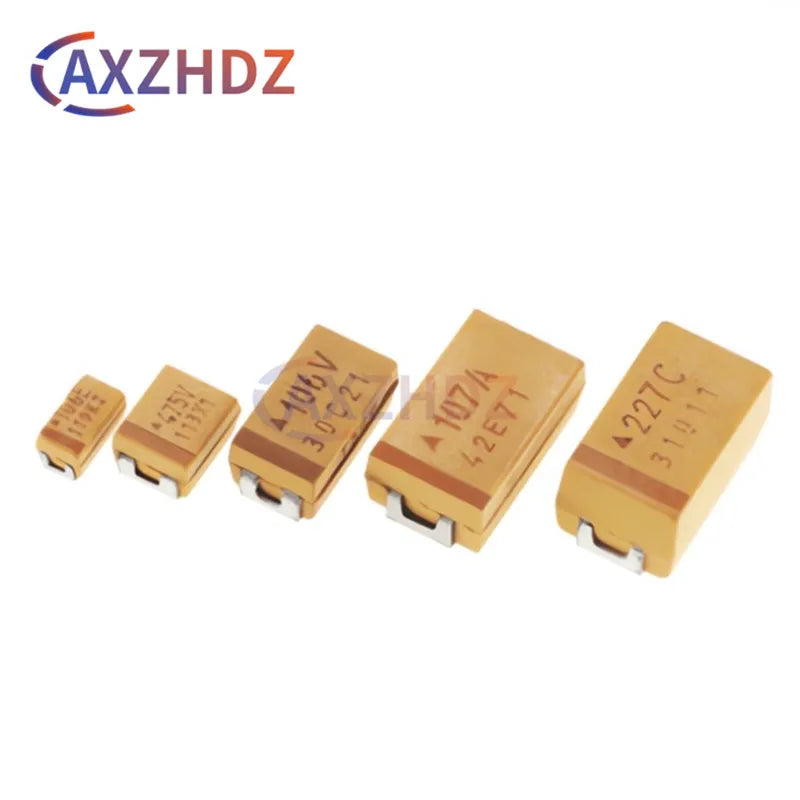 10PCS 6.3V 10V 16V 20V 25V 35V 226K 22/68/100/150/470UF A B C D E 3216 3528 6032 7343 10% SMD Tantalum Capacitor 686A 107C 157J