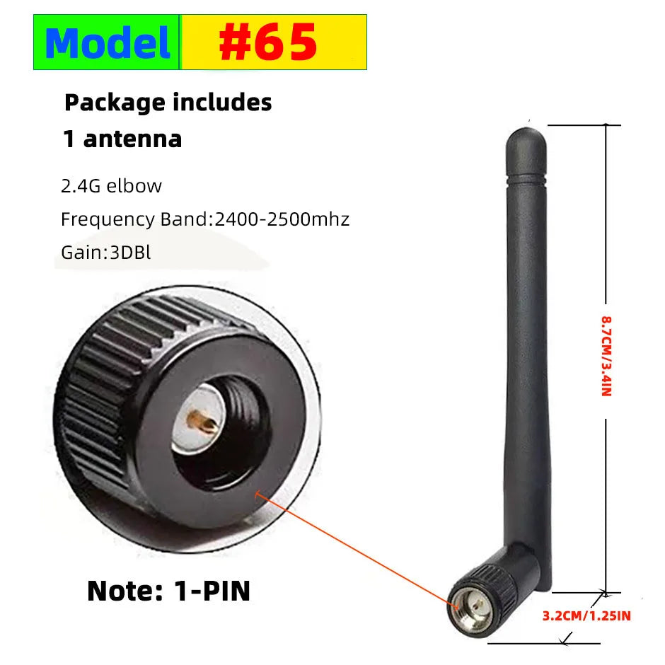 2.4G Antenna 1PC Signal Booster 3dbi or 4dbi External High Gain Amplifier for Motherboard Network Card Car Mointor Backup Camera