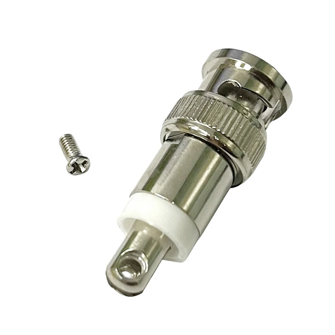 1pc SMA Male BNC Plug M4 Thread RF Connector with Screw Swivel Nickelplated For Telescopic Antenna Terminal