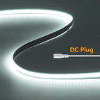 5mm 8mm PCB COB LED Light Strip Free Cut 12V 24V With 2PIN Wire DC Plug 400LEDs/m 3000k 4000k 6000k Flex Lamp 0.5m 1m 5m 10m 20m