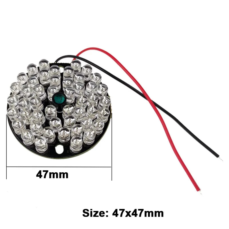 CCTV Night Vision Fill Light 48 LED 850nm Illuminator IR Infrared Light Lamp Board For 60 CCTV Security IR Camera