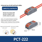 10/100Pcs Lever Wire Connectors, Compact Splicing Wire Connector, 2 3 5 Way Electrical Connectors, for Quick Connect 28-12 AWG