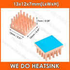 WE DO HEATSINK Small Tiny Useful Pure Copper Heat Sink Without or With Thermal Pad For Raspberry Pi Banana Pi IC Chipset Package