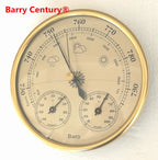 High Quality Precision Aneroid 128mm 3 in 1 Barometer with Thermometer and Hygrometer Humidity Tester Meter Outdoor Fishing