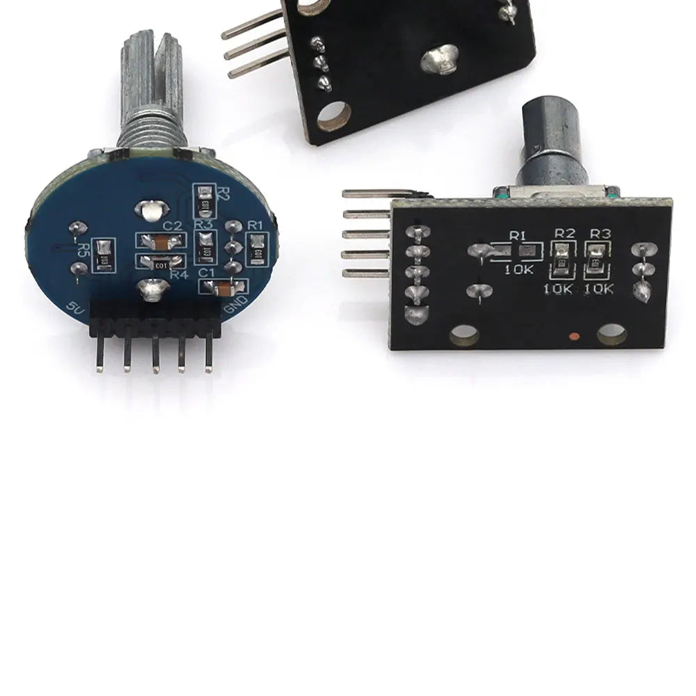 MGQH 360 Degrees Rotary Encoder Module For Arduino Brick Sensor Switch Development Board KY-040 With Pins