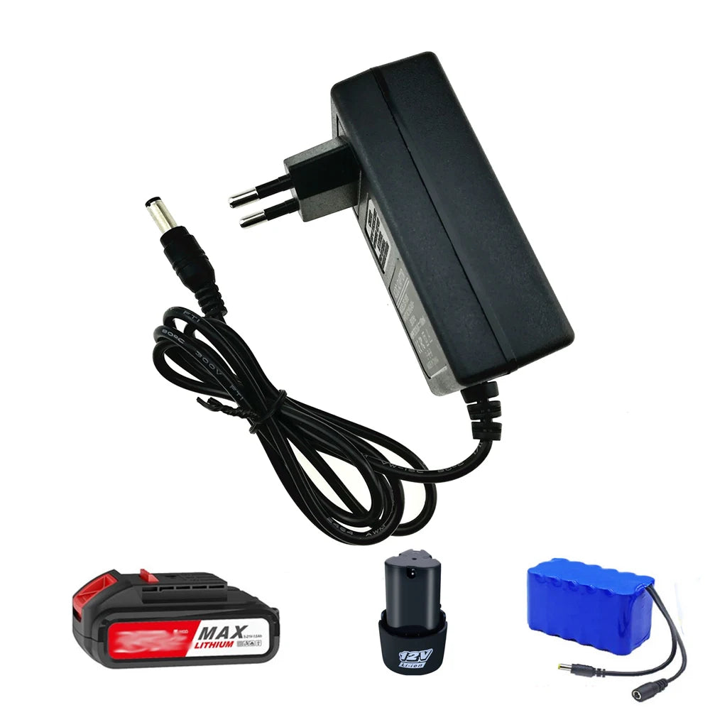 8.4V 12.6V 16.8V 2A 21V 25V 1A 18650 Lithium Battery Charger for 2S 3S 4S 5S 6S 12V 16.8V 21V 25V Screwdriver Battery Pack Use