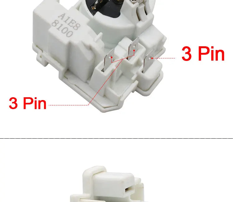 LCTC Starter Relay For Refrigerator Parts PTC Fridge Freezer Compressors Relay Overload Protector