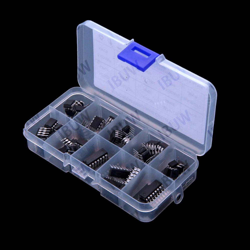 10Values  LM386 85PCS Integrated Circuit LM324 NE555 LM324 LM358 Chip IC Kit DIP NE555 Single Precision Timer LM386 PC817