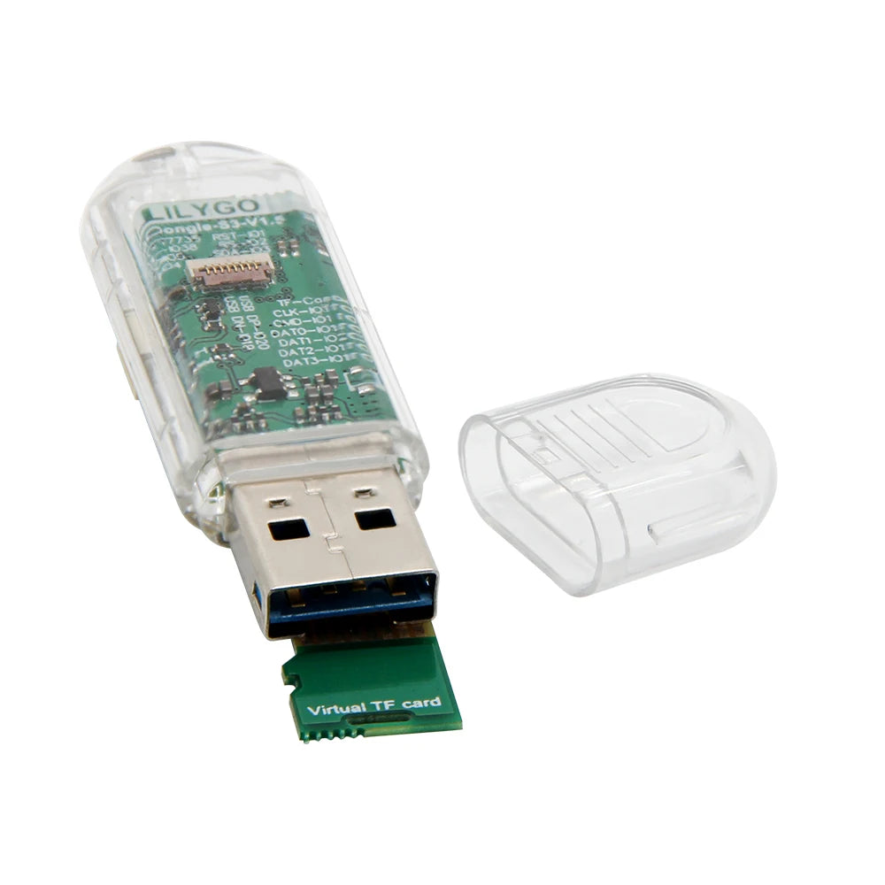 LILYGO® T-Dongle-S3 ESP32-S3 Development Board With Screen Dongle 0.96 inch ST7735 LCD Display Support WiFi Bluetooth TF Card