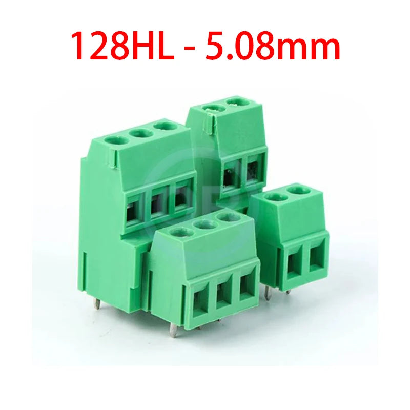 (10 pcs) KF128H KF128L KF128HL 5.0mm 5.08mm Screw PCB Terminal Block Double Row Double Layer High/Low AM128L 128H - 5.0 / 5.08