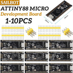 1-10PCS ATTINY88 micro development board 16Mhz /Digispark ATTINY85 Upgraded /NANO V3.0 ATmega328 Extended Compatible forArduino