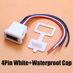 1/5pcs 2Pin 4Pin USB 2.0 Female Power Jack 2P 4P USB A Charging Port Connector With DIY Cable PH2.0 Terminal USB Charger Socket