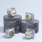 Monosaudio Pure Copper 2pin GX16 Male Socket Chassis GM16 24K Gold Plated Micro Male Connector