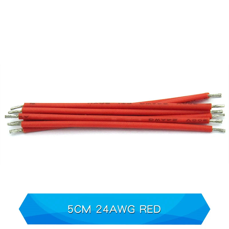 200PCS Wire Jumper Welding Wire Electronic Connecting Wire Double-Ended Tinned 5/0.8 22/24AWG 50/150mm