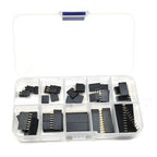 50pcs/box 2.54mm Pitch Single Row Straight Female Pin Header Strip Connector Kit for PCB Board
